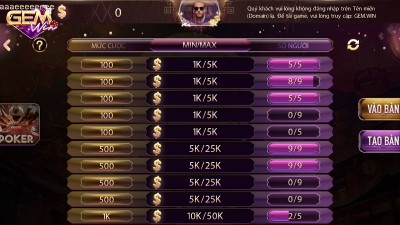 stud poker gemwin 1 Giới thiệu về Stud Poker Gemwin